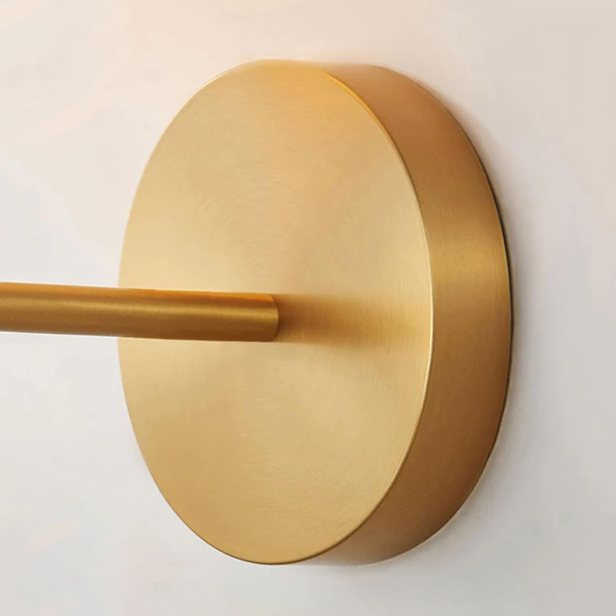 Arandela de Parede Interna Circular Moderna para Quarto gold lar da ana