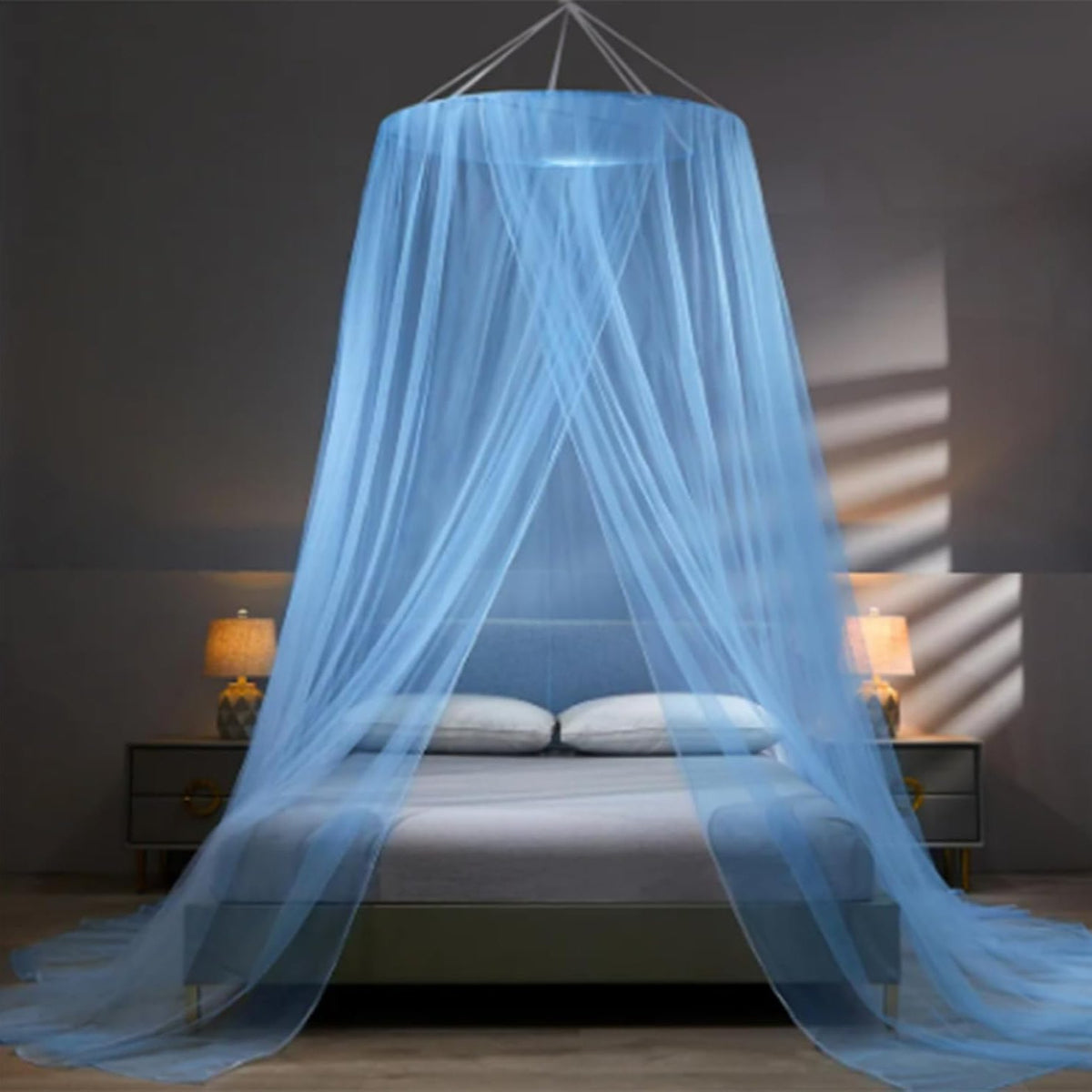 Mosquiteiro Dossel para Cama Berço de Teto azul lar da ana https://lardaana.com/products/mosquiteiro-dossel-para-cama-berco-de-teto
