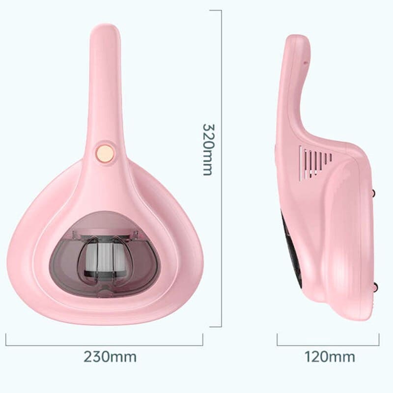 Aspirador de pó Portátil Antiácaro Ultravioleta para Colchão Sofá Cama rosa lar da ana