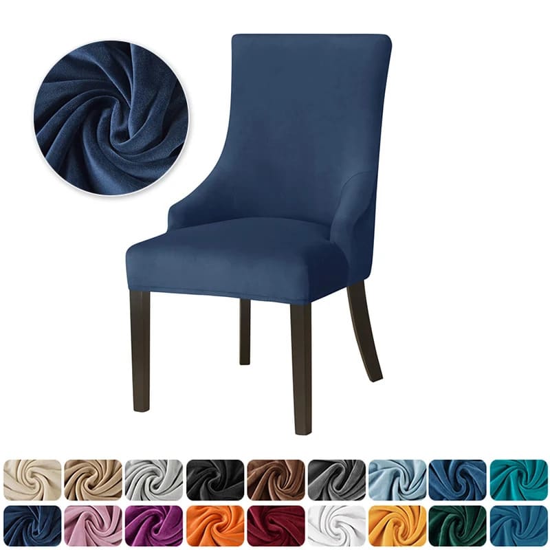 Capa de Cadeira de Jantar Estofada em Veludo - até 58cm lar da ana
