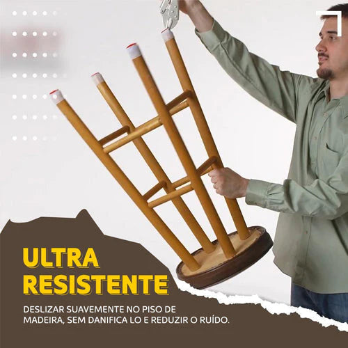 Kit Protetores de Pés de Cadeiras em Silicone lar da ana