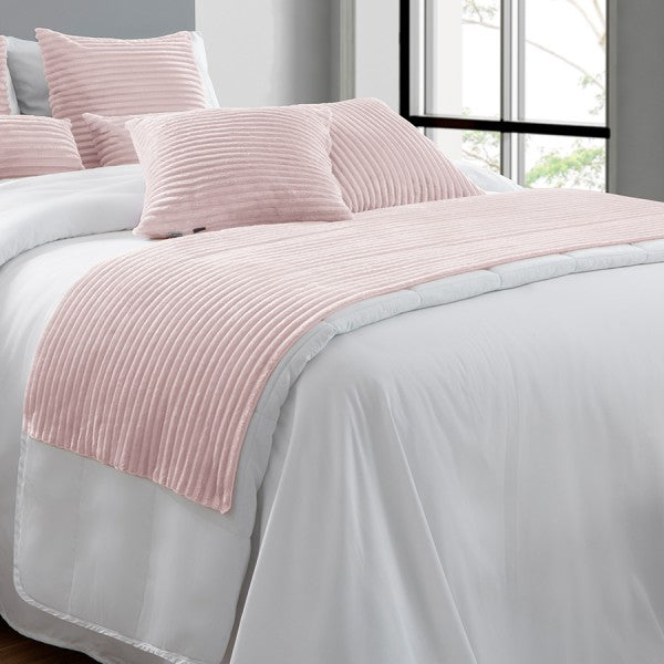 Kit Cama Posta Flanel | Peseira Luxo + 2 Capas de Almofada | Toque Aveludado & Conforto Decorativo rosa lar da ana