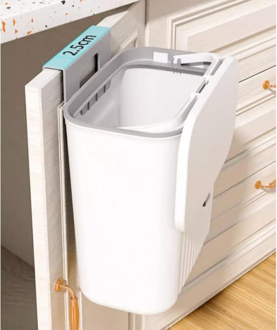 Lixeira Suspensa de Parede ou Porta para Cozinha branca lar da ana