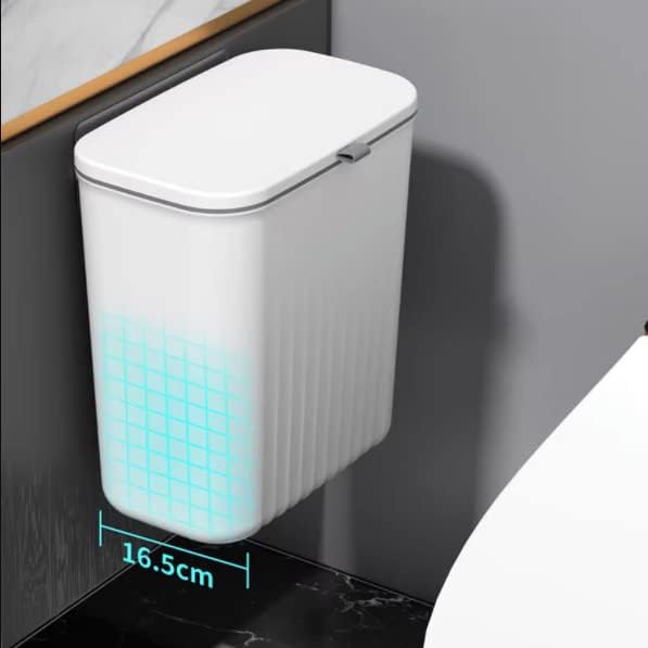 Lixeira Suspensa de Parede ou Porta para Cozinha branca lar da ana