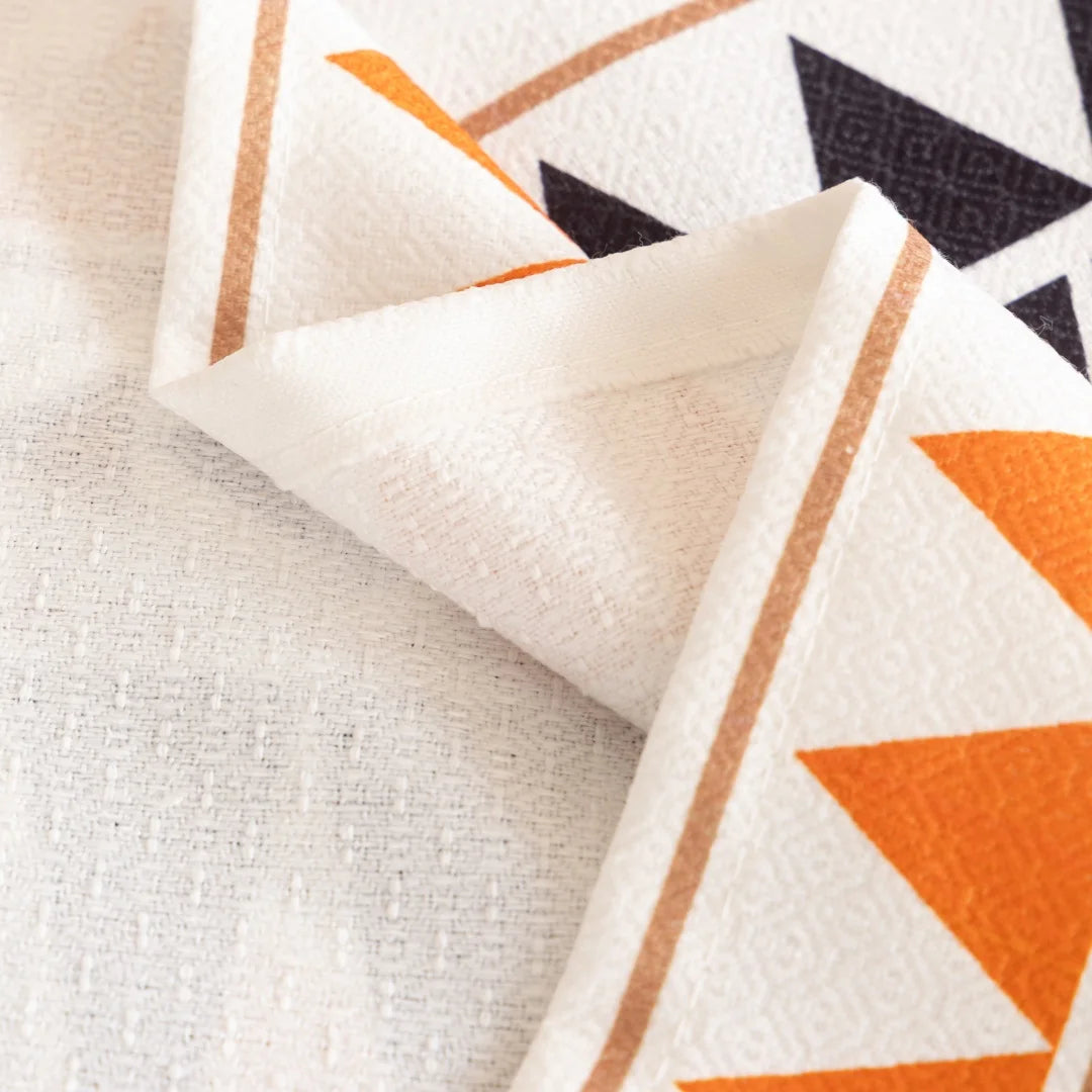 Manta de Sofá Estilo Boho Geométrico – Protetor Decorativo Lar da Ana