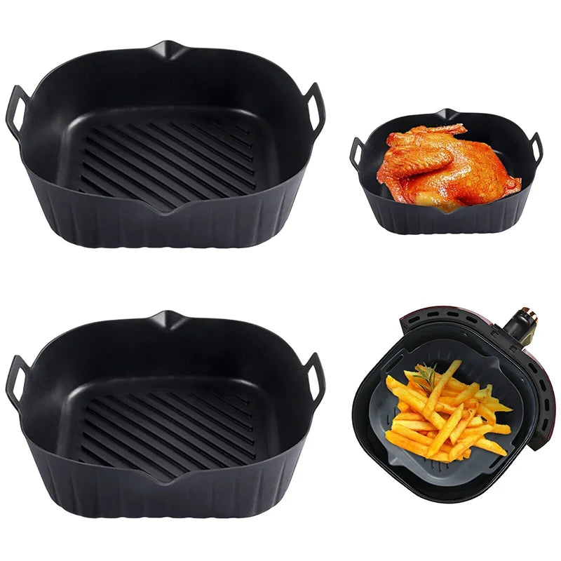 Forma de Silicone Antiaderente para Fritadeira AirFryer lar da ana