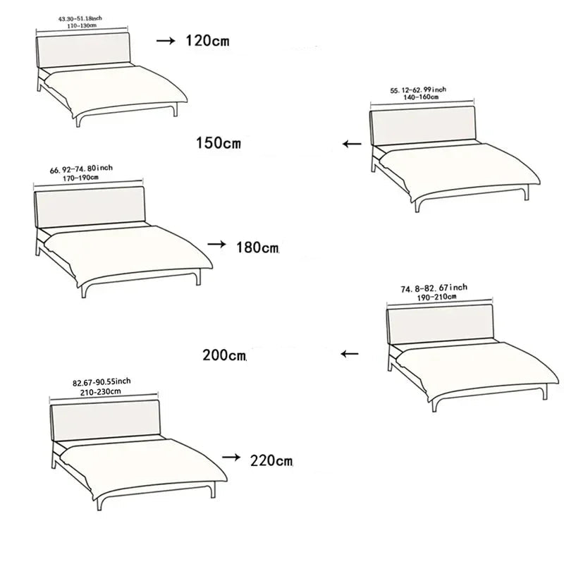 Capa de Cabeceira de Cama Jacquard Elástica Estampa Folhagem – Proteção e Decoração Moderna para Quarto lar da ana