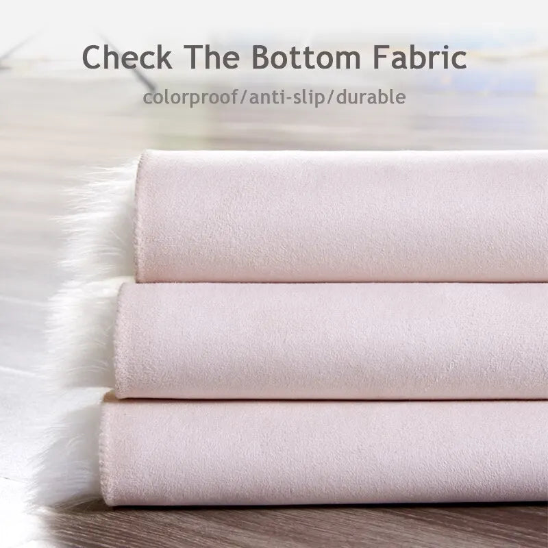 Tapete fofo Peludo de Coração Decorativo lar da ana