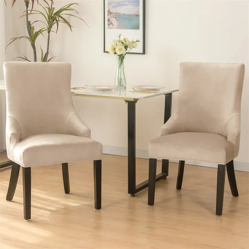 Capa de Cadeira de Jantar Estofada em Veludo - até 58cm lar da ana