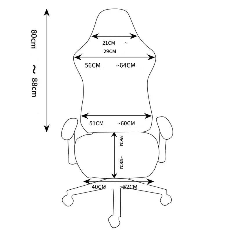 Capa para Cadeira Gamer Diamante bege lar da ana