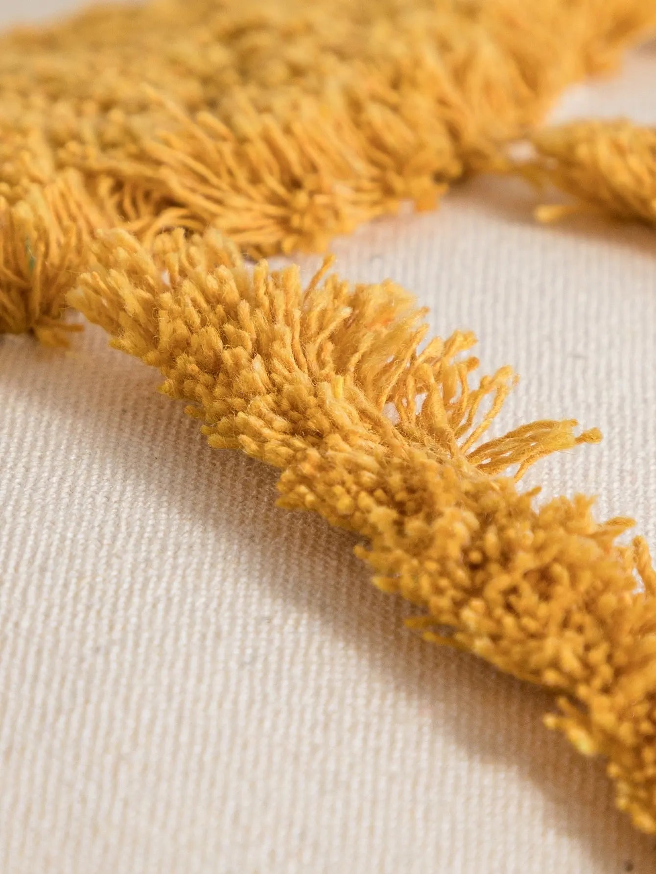 Capa de almofada série Sol Amarelo em Algodão boêmio Bordado lar da ana