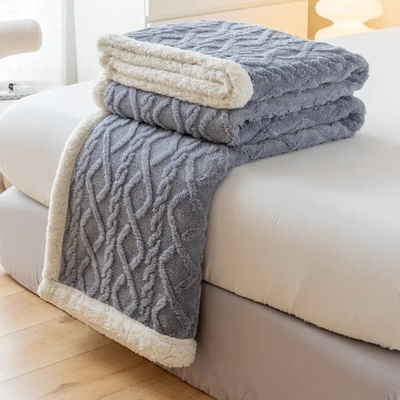 Cobertor Lã de Cordeiro Design Tapeçaria Lar da Ana