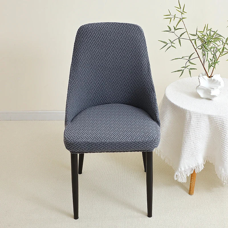 Kit Capas de Cadeira Curva Semi Impermeável - Tecido Jacquard