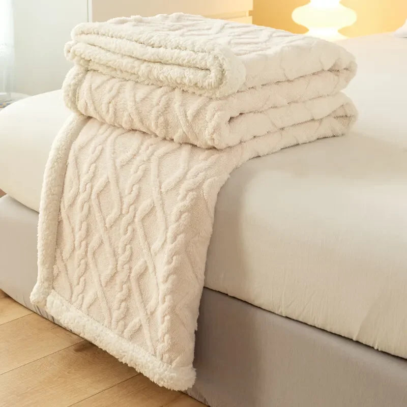 Cobertor Lã de Cordeiro Design Tapeçaria Lar da Ana