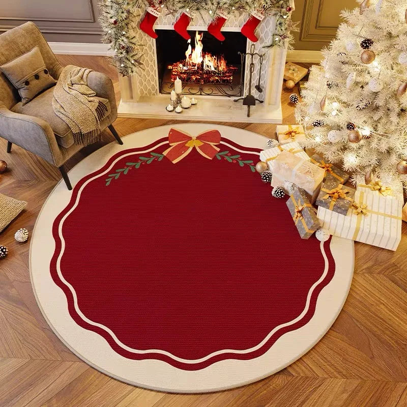 Tapete Redondo de Natal lar da ana