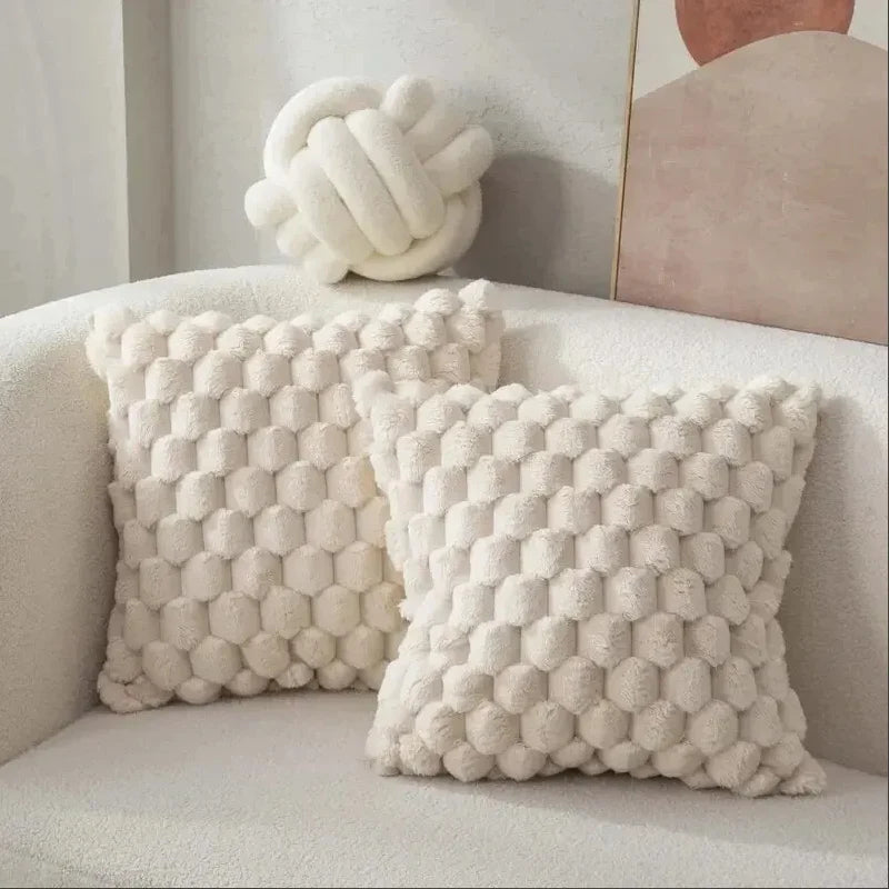 Kit Capa de Almofada Decorativa Série Gomo bege lar da ana
