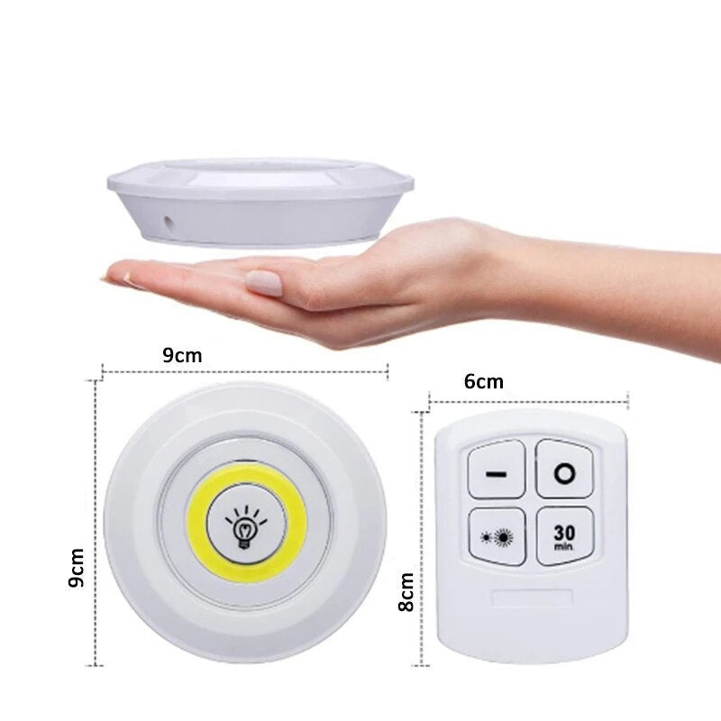 Kit Lâmpada de Led sem fio com Controle Remoto Lar da Ana
