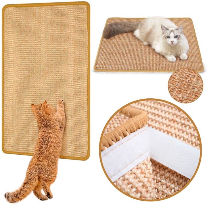 Tapete Arranhador para Gatos - Fibra de Sisal lar da ana