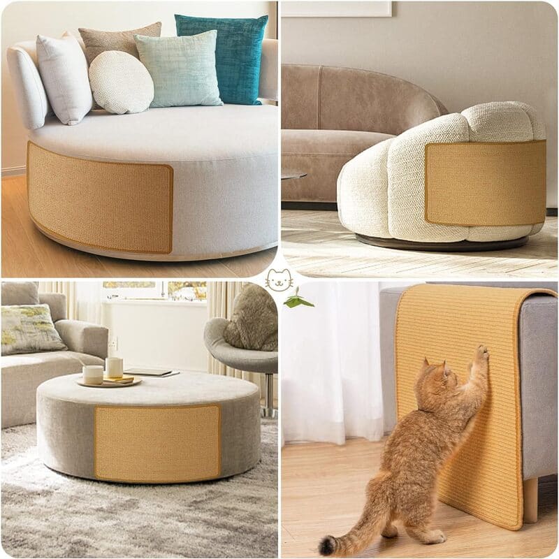 Tapete Arranhador para Gatos - Fibra de Sisal lar da ana