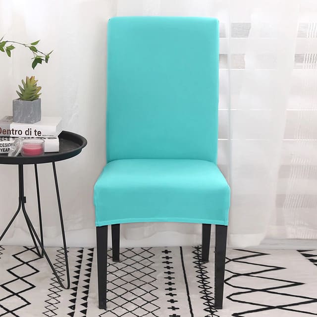 Kit Capas para Cadeira Lisa azul piscina lar da ana
