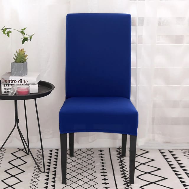 Kit Capas para Cadeira Lisa azul royal lar da ana