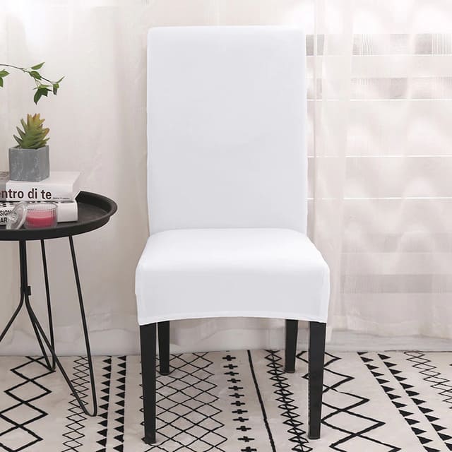Kit Capas para Cadeira Lisa branca lar da ana