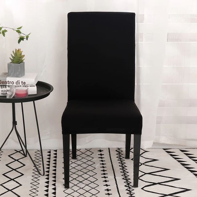 Kit Capas para Cadeira Lisa preta lar da ana