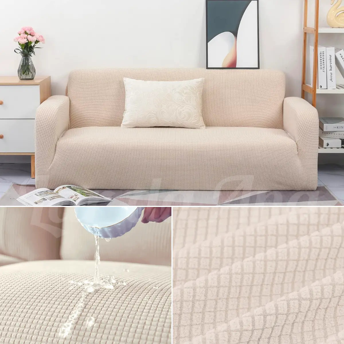 Capa de Sofá Impermeável - bege lar da ana https://lardaana.com/products/capa-de-sofa-impermeavel-atualizada