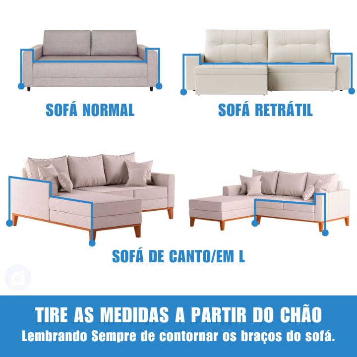 como medir Manta para Sofá Impermeável Lar da Ana https://lardaana.com/products/manta-para-sofa-impermeavel