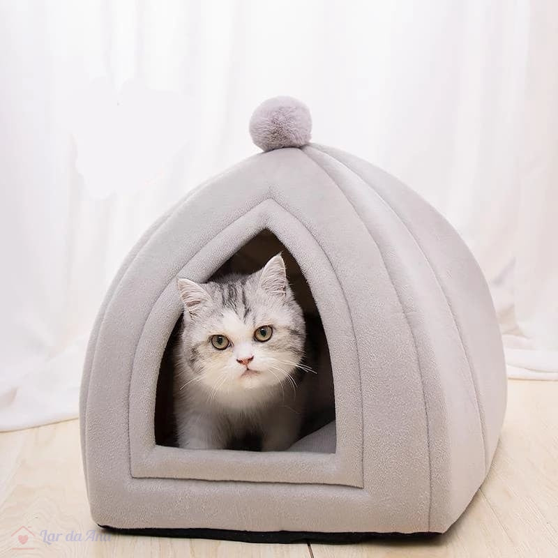 Caminha Iglu Cabana para Cachorro Gato com Almofada lar da ana