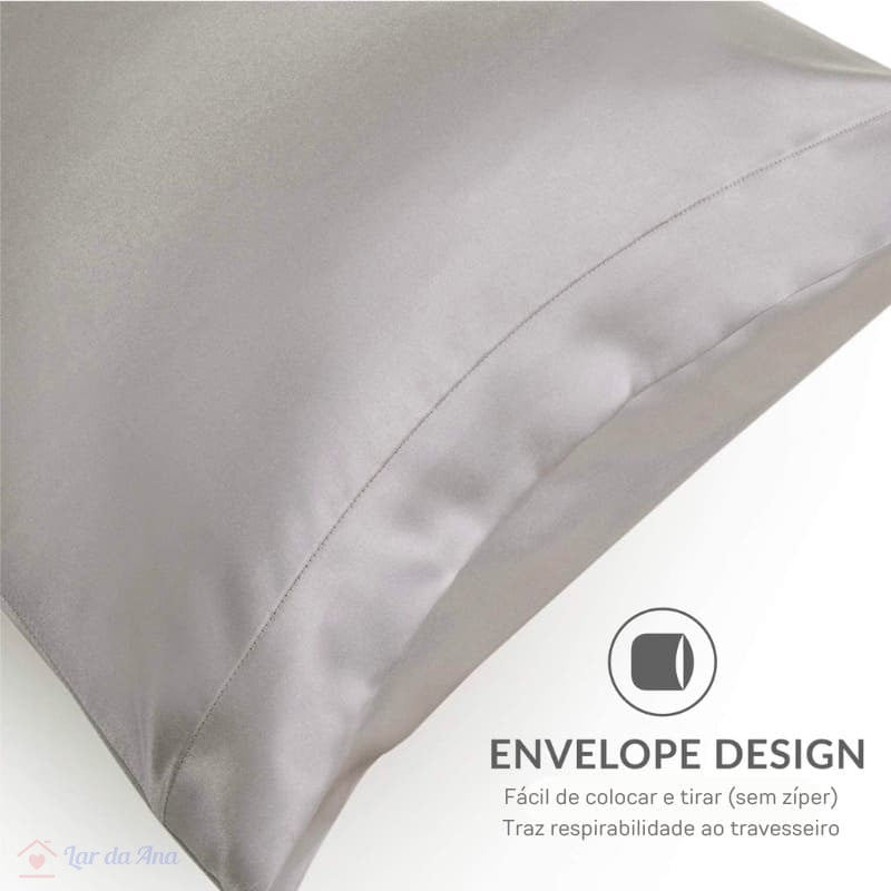 Kit Fronha de Cetim para Travesseiro - 2 Peças Prateada Lar da ana https://lardaana.com/products/kit-fronha-de-cetim-para-travesseiro-2-pecas