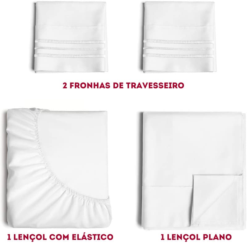Jogo de Cama Lençol de Hotel Lar da Ana – Extra macios Resistente a manchas – 4 peças https://lardaana.com/products/jogo-de-cama-lencol-de-hotel-lar-da-ana-extra-macios-resistente-a-manchas-4-pecas