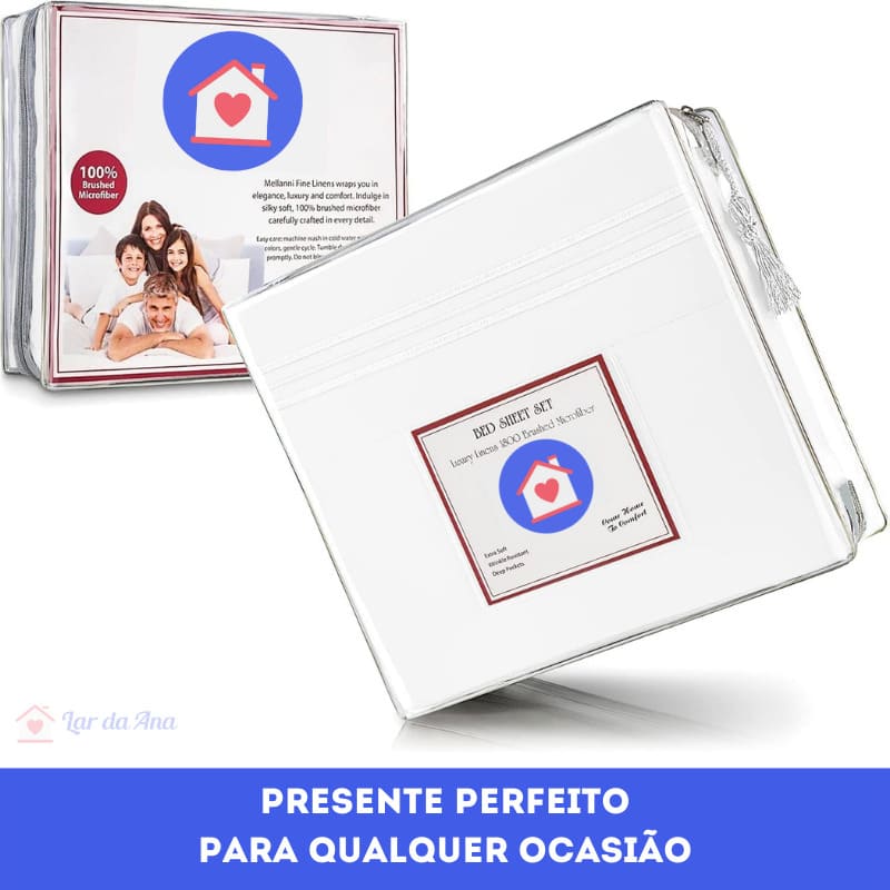 Jogo de Cama Lençol de Hotel Lar da Ana – Extra macios Resistente a manchas – 4 peças https://lardaana.com/products/jogo-de-cama-lencol-de-hotel-lar-da-ana-extra-macios-resistente-a-manchas-4-pecas