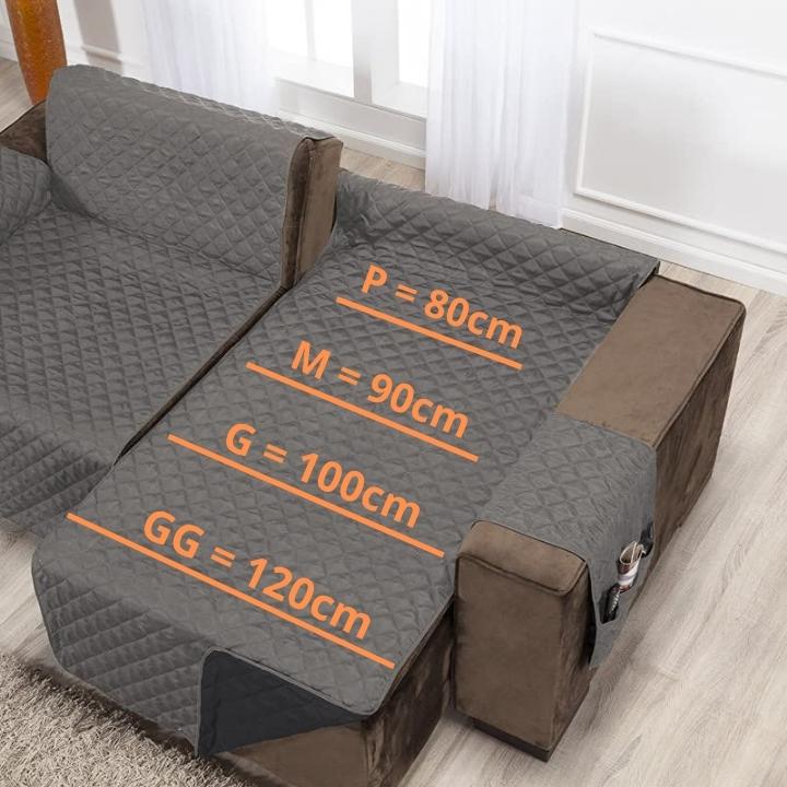 Protetor de Sofá Retrátil 2 Lugares/Módulos lar da ana cinza