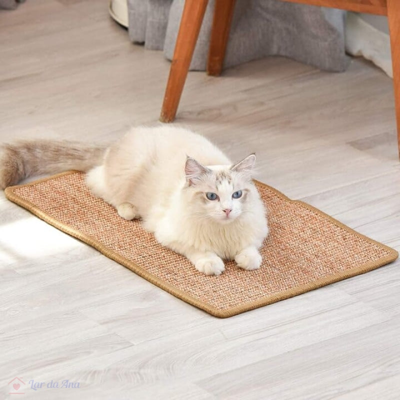 Tapete Arranhador para Gatos - Fibra de Sisal lar da ana