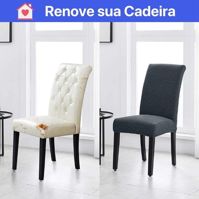Kit Capas para Cadeira Impermeável - Cinza Escuro