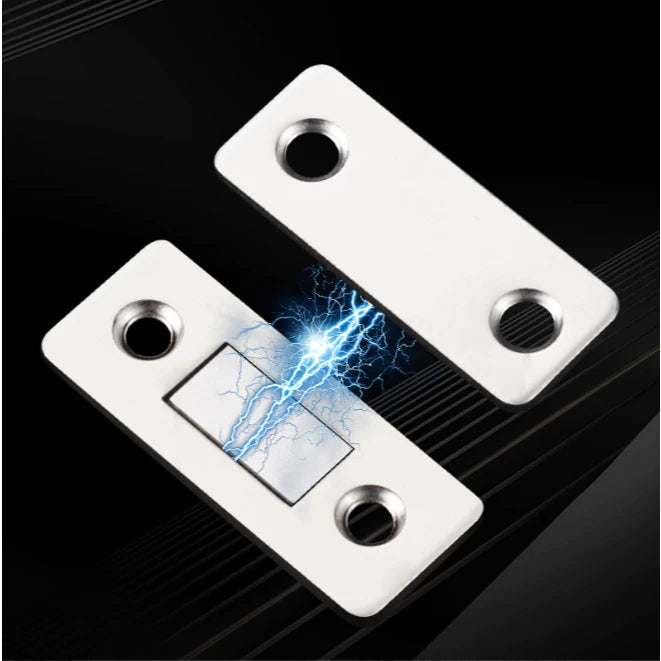 Fecho Magnético Slim de Neodímio para Portas e Armários – Aço Inoxidável, Ultra Fino Lar da Ana