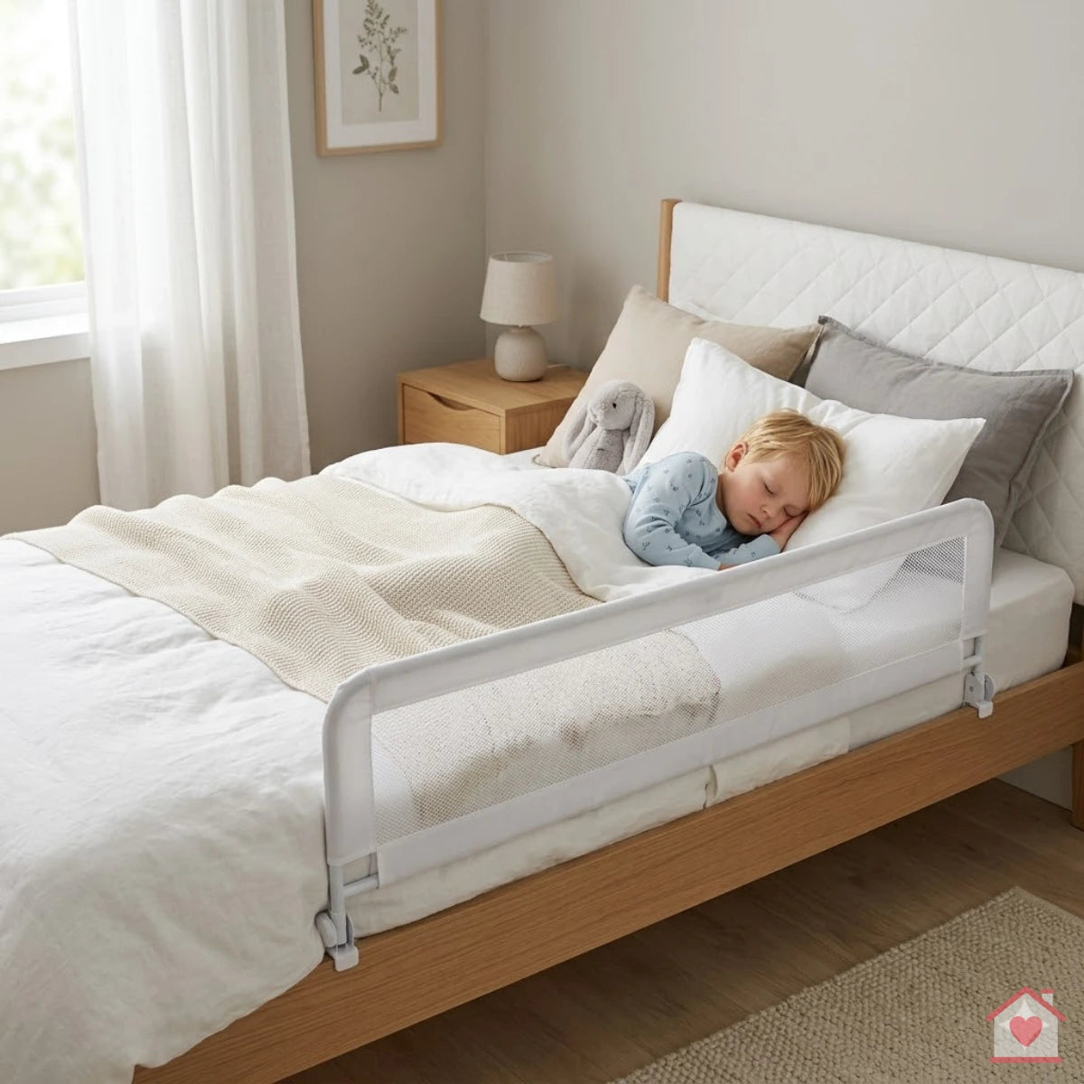 -Grade de Cama Dobrável com Tela de Segurança Lar da Ana