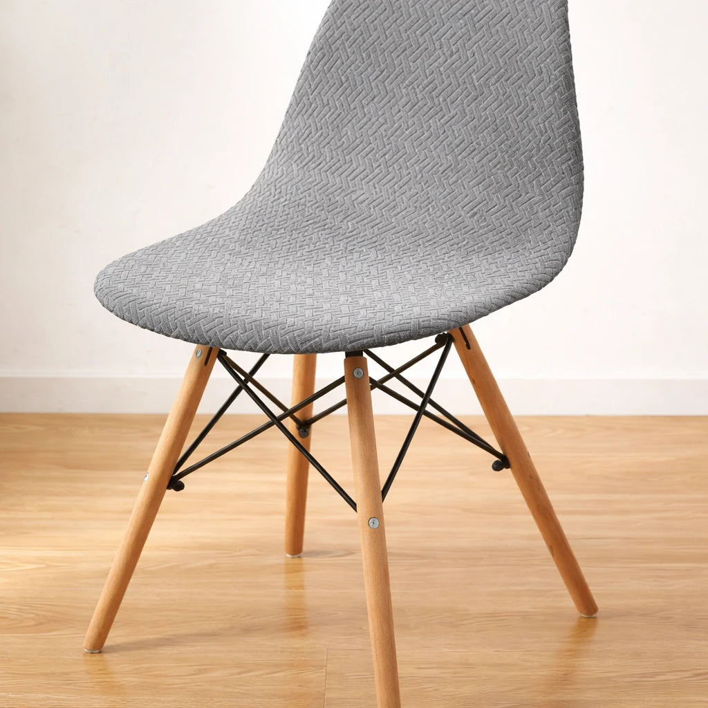 Kit Capas de Cadeira Eames Eiffel - Tecido Jacquard Lar da Ana