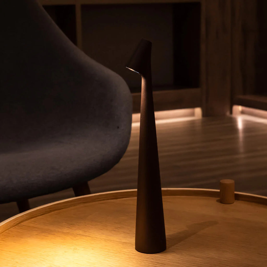 Luminária de Mesa Sem Fio Recarregável Artesanato Estilo Africano lar da ana
