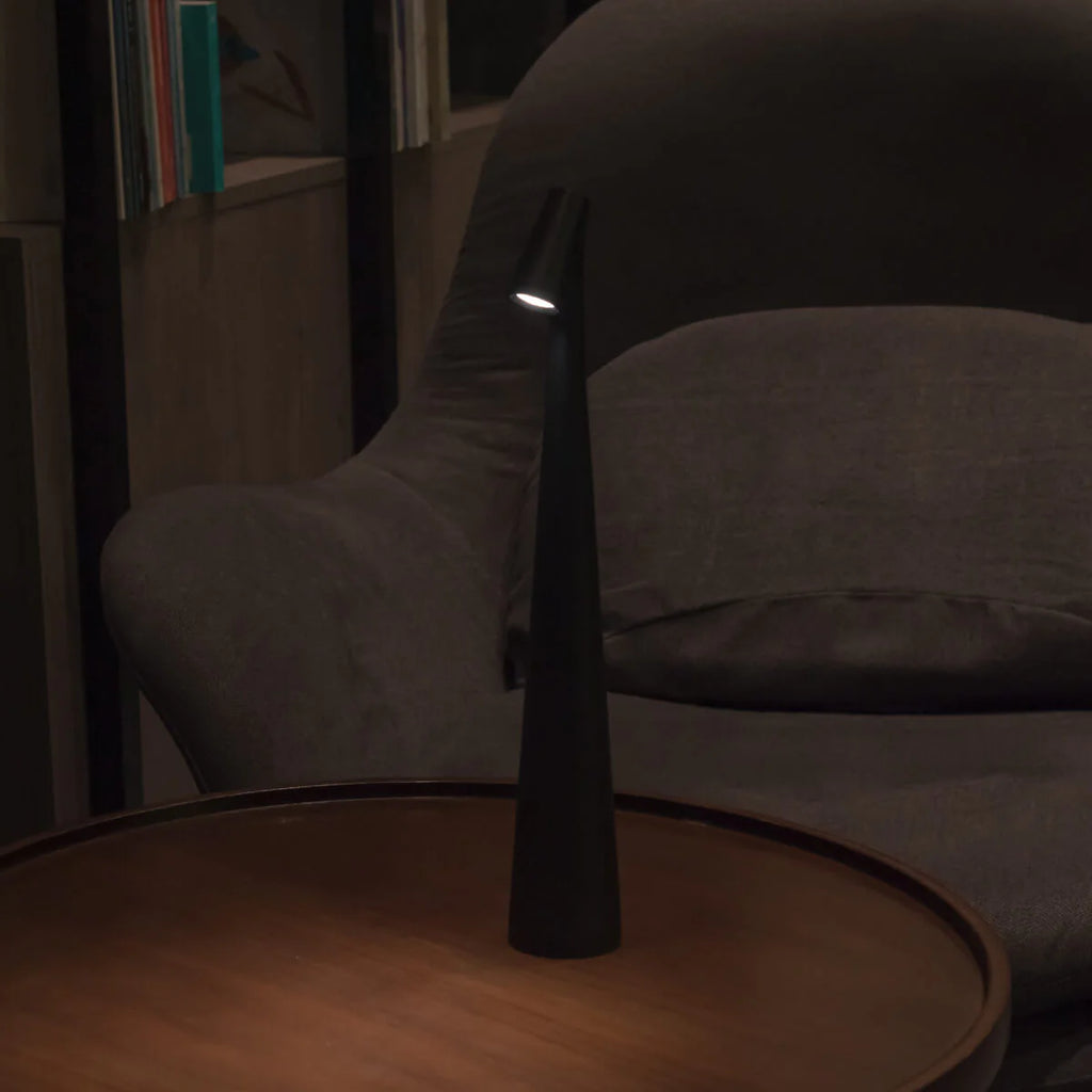 Luminária de Mesa Sem Fio Recarregável Artesanato Estilo Africano lar da ana