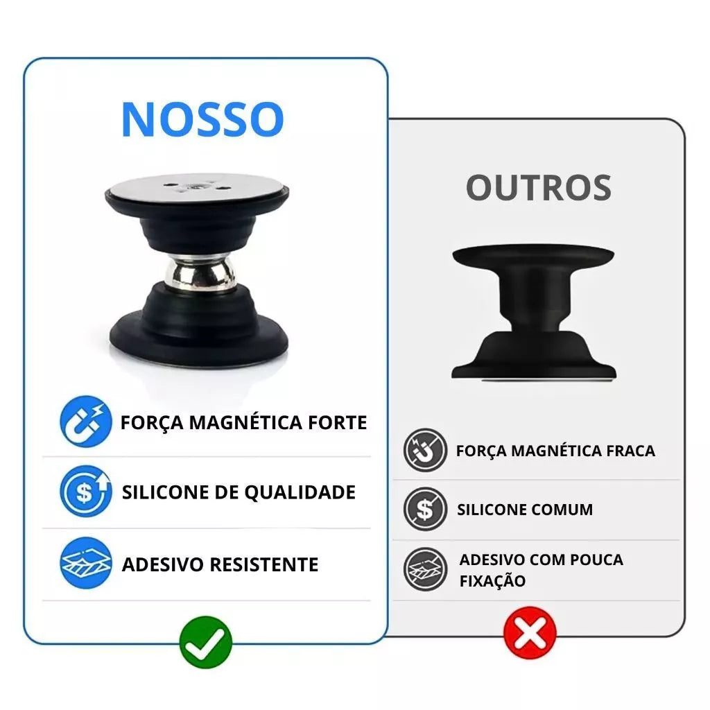 Trava Porta Magnético em Aço Inox com Adesivo e Parafusos – Fixador de Porta com Ímã Lar da Ana