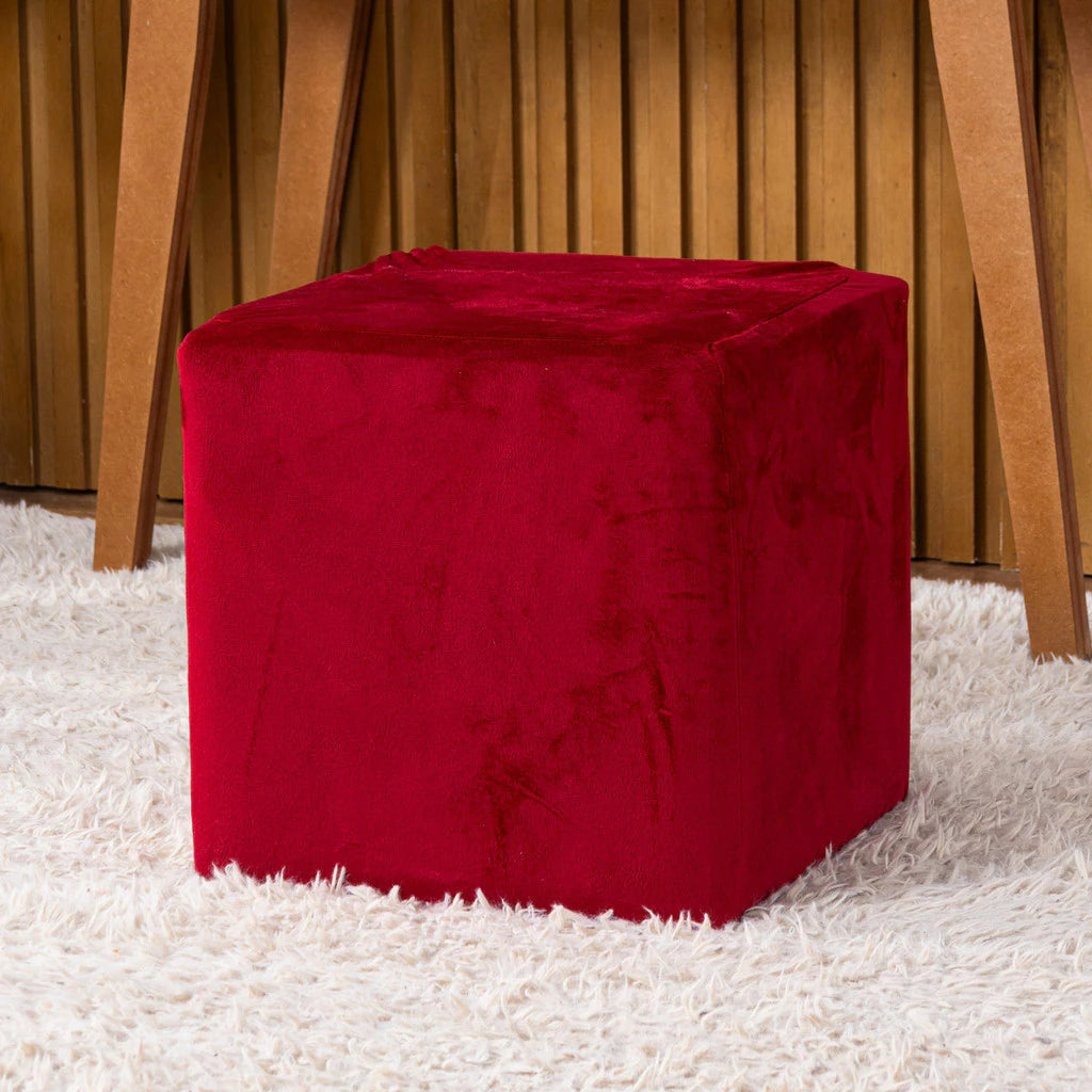 Capa de Puff em Veludo Suede – Sofisticação, Conforto e Renovação Imediata Lar da Ana