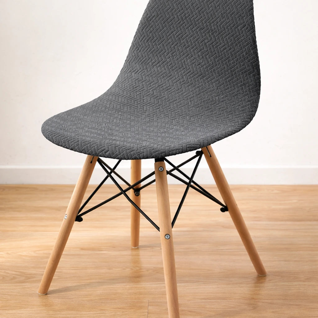 Kit Capas de Cadeira Eames Eiffel - Tecido Jacquard Lar da Ana