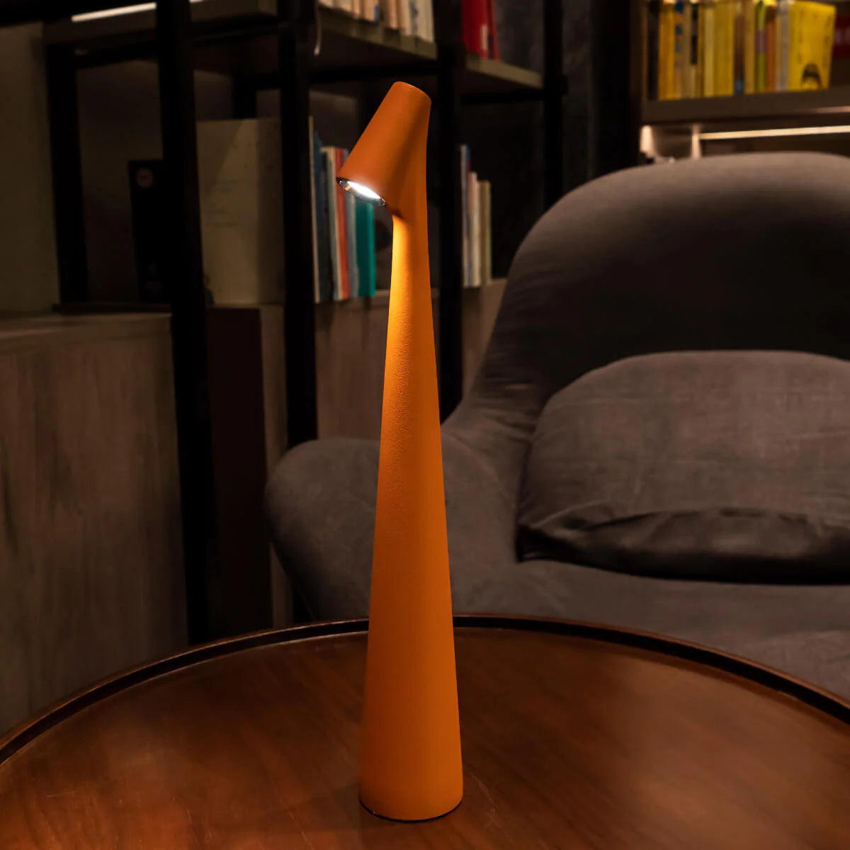 Luminária de Mesa Sem Fio Recarregável Artesanato Estilo Africano lar da ana