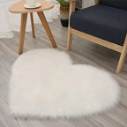 Tapete fofo Peludo de Coração Decorativo lar da ana