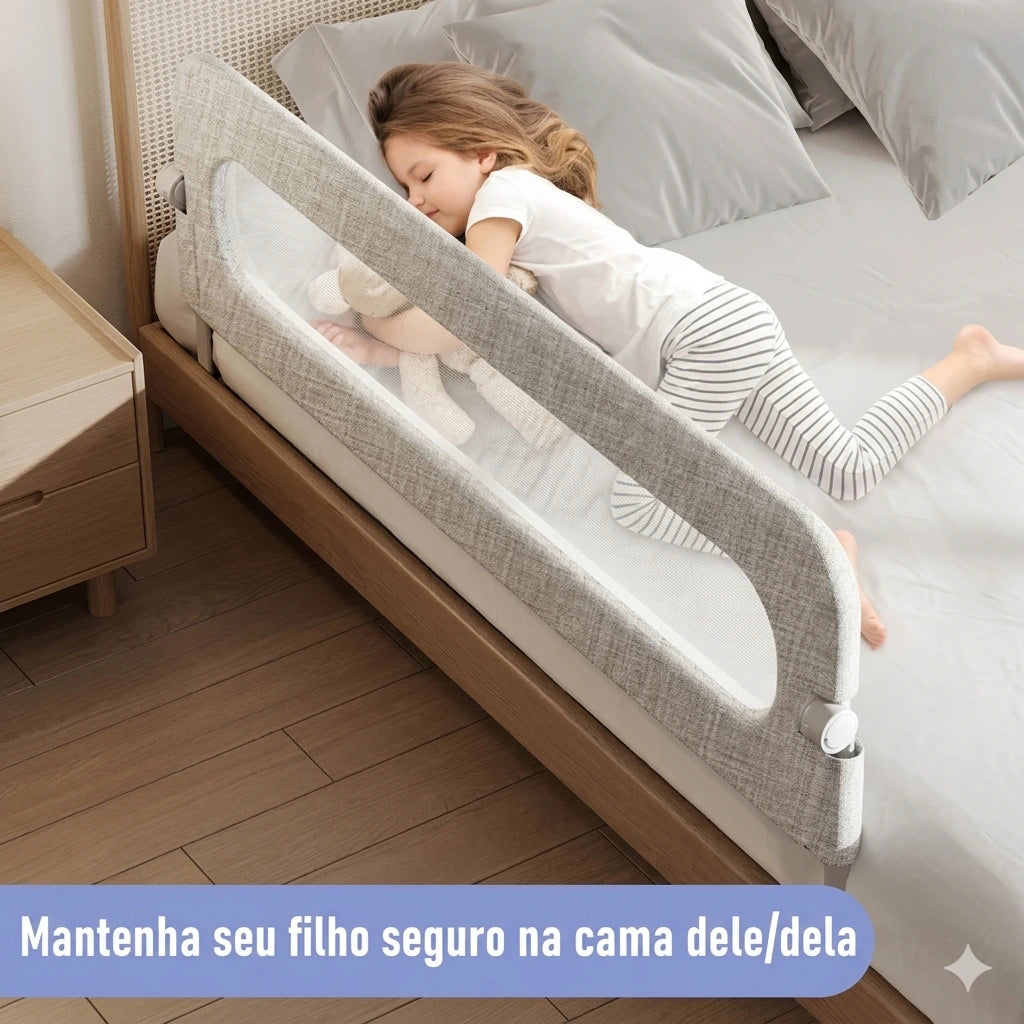 Grade de Proteção para Cama Dobrável – Barra de Segurança para Crianças, Adultos e Idosos Lar da Ana