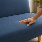 Capa para Sofá Cama sem braço Reclinável - Azul Lar da Ana