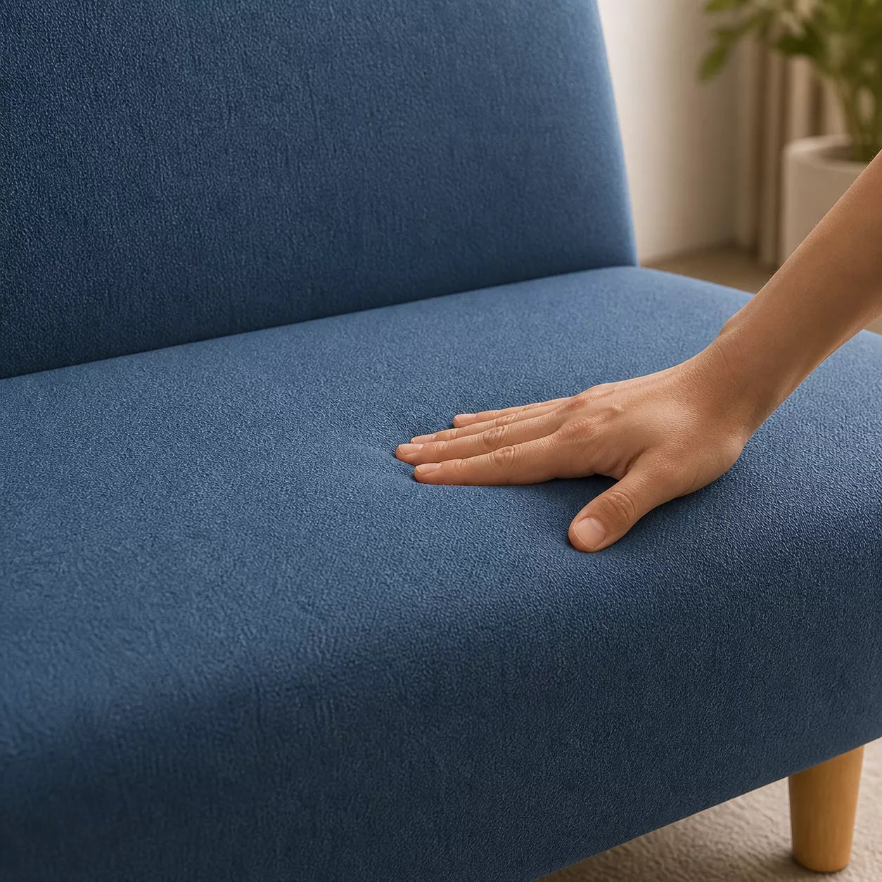 Capa para Sofá Cama sem braço Reclinável - Azul Lar da Ana