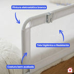 Grade de Cama Dobrável com Tela de Segurança Lar da Ana